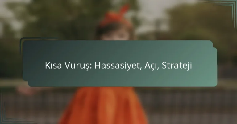 Kısa Vuruş: Hassasiyet, Açı, Strateji